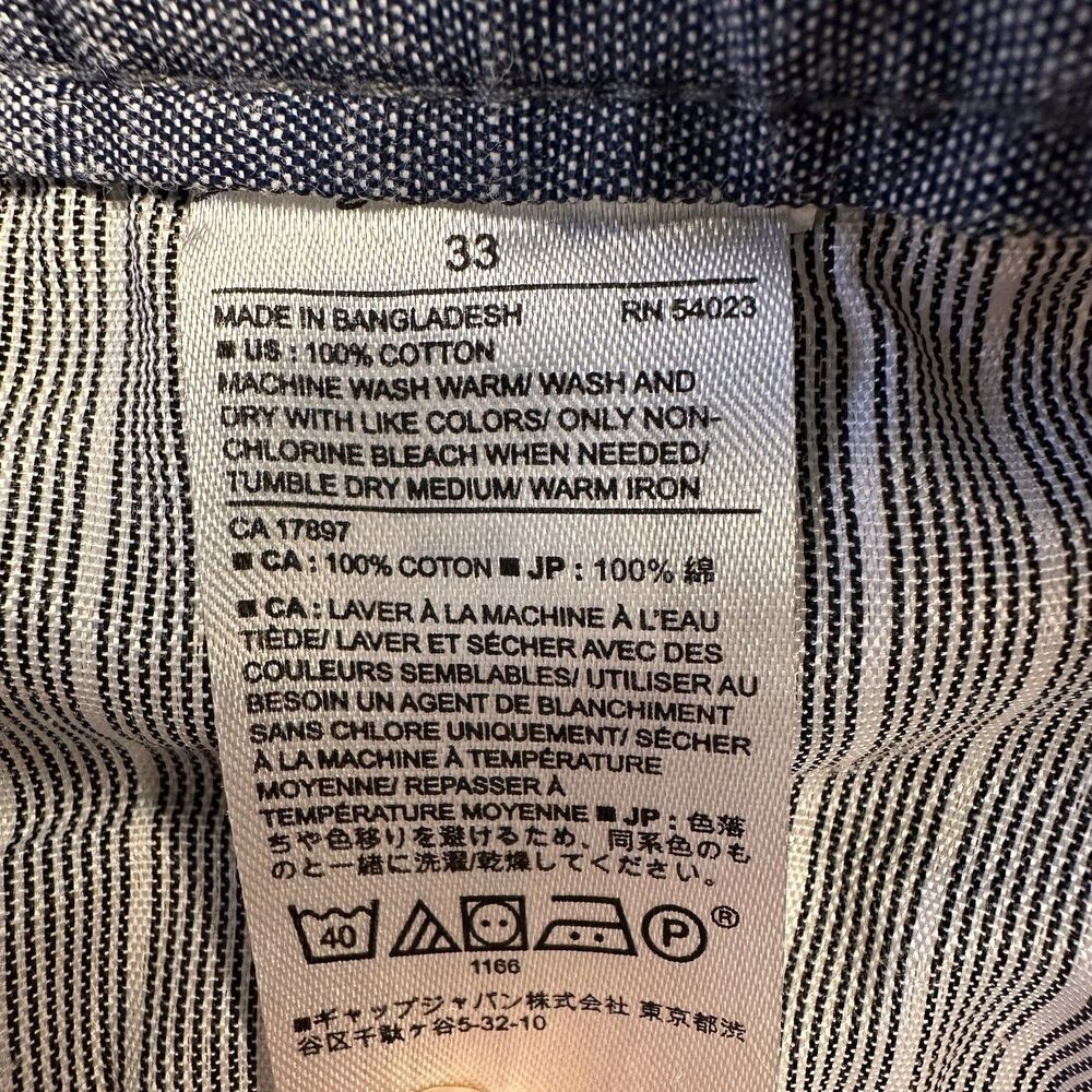 Banana Republic Aiden Light Khaki 100% Cotton Chino Shorts  Size 33” W  9 1/2” L - Picture 4 of 5